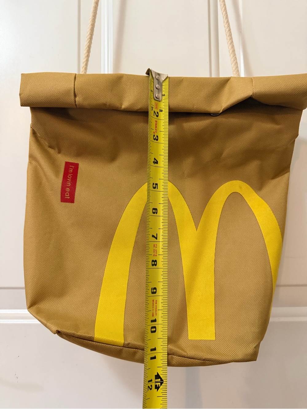 Novelty McDonald’s Roll-Top Rope Strap Tote Bag